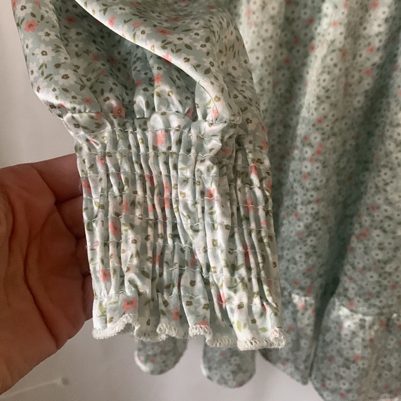 Altar’d State silky floral sage mini dress - Picture 4 of 5